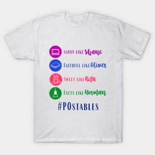 POstables - Shane, Oliver, Rita and Norman (Color Version) T-Shirt